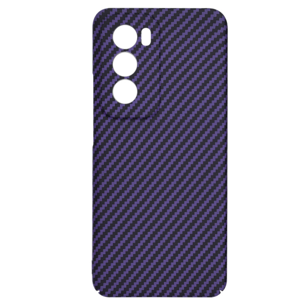 Case for Oppo Reno12, Techsuit, Carbonite FiberShell, Purple