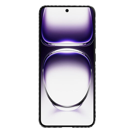 Kuori Oppo Reno12:lle, Techsuit, Carbonite FiberShell, Musta