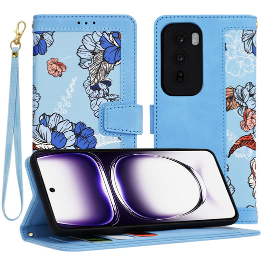 Kuori Oppo Reno12:lle, Techsuit, FlipCraft, Sininen