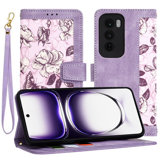 Kuori Oppo Reno12:lle, Techsuit, FlipCraft, Violetti