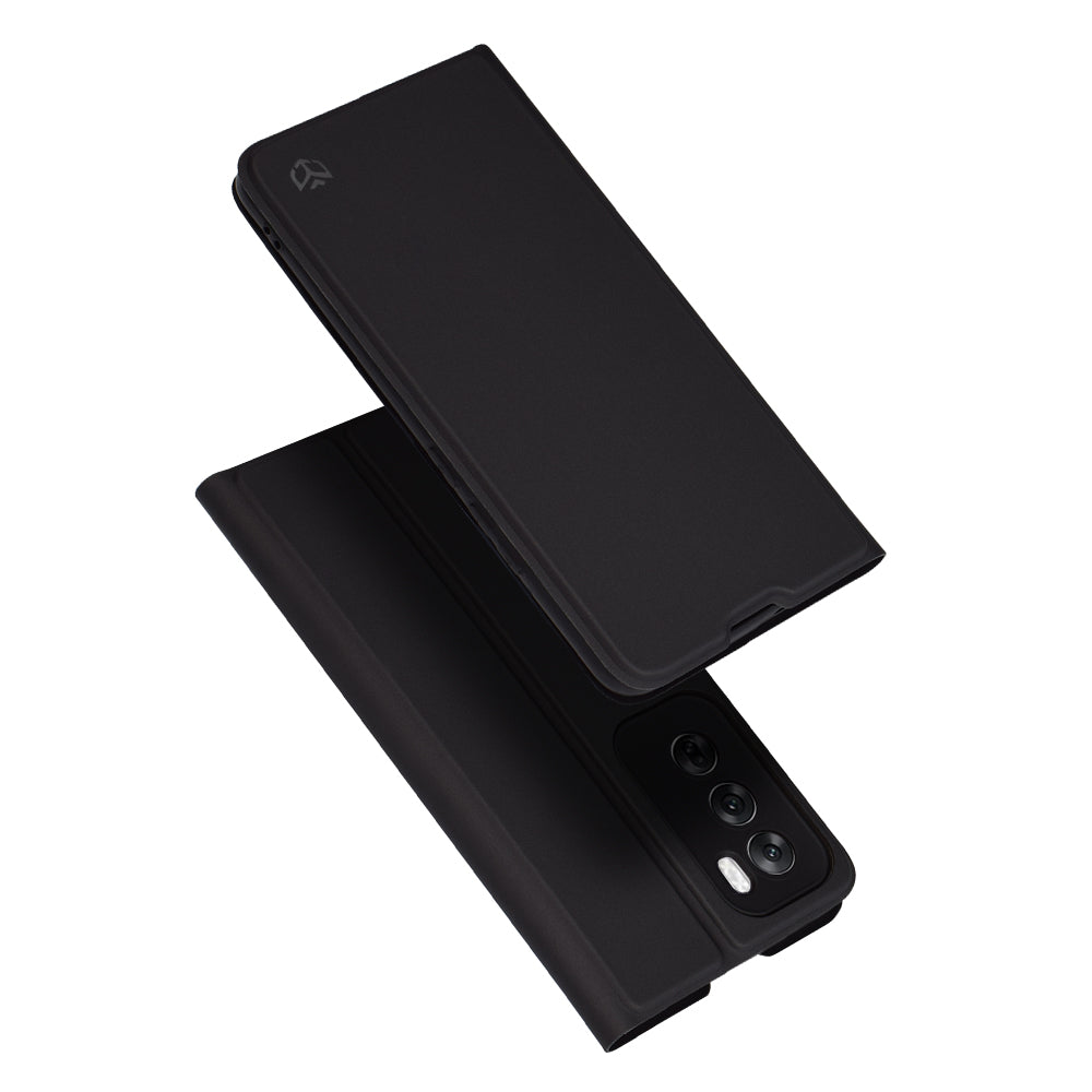 Kuori Oppo Reno12:lle, Techsuit, Magskin Book, Musta