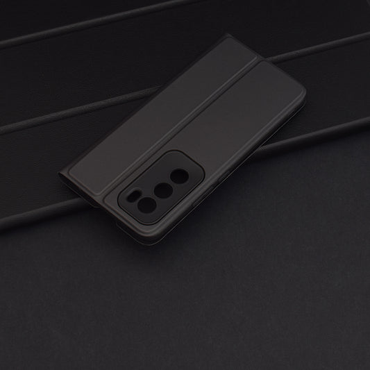 Kuori Oppo Reno12:lle, Techsuit, Magskin Book, Musta