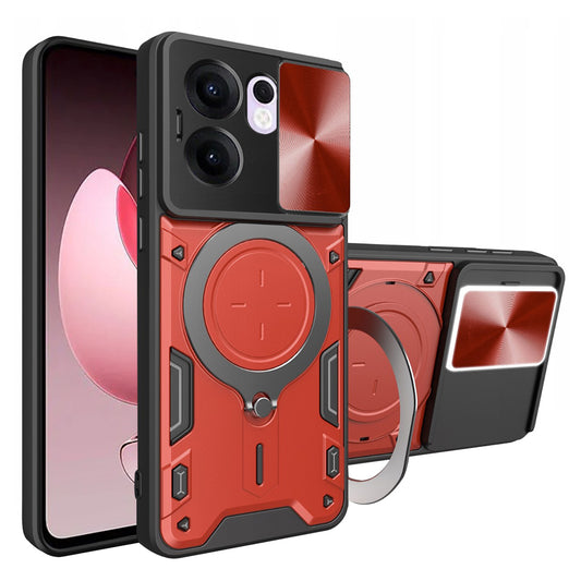 Kuori Oppo Reno13 FS 5G / Reno13 F 4G / Reno13 F, Techsuit, CamGuard Pro, Punainen