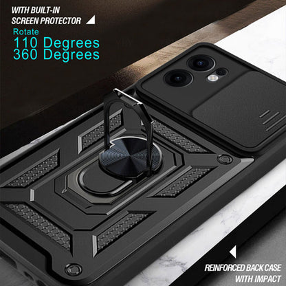 Kuori Oppo Reno13 FS 5G / Reno13 F 4G / Reno13 F, Techsuit, CamShield, Musta