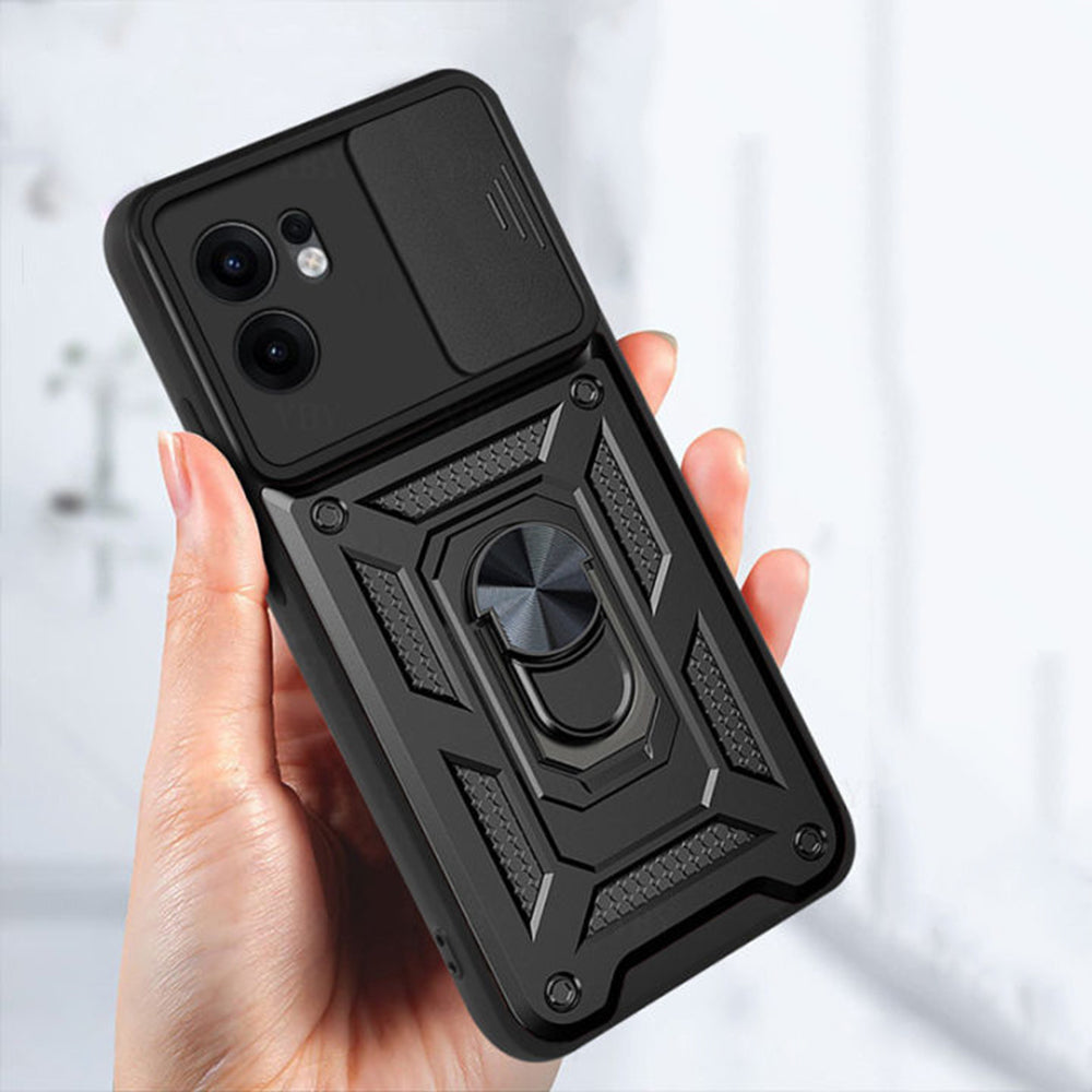 Kuori Oppo Reno13 FS 5G / Reno13 F 4G / Reno13 F, Techsuit, CamShield, Musta