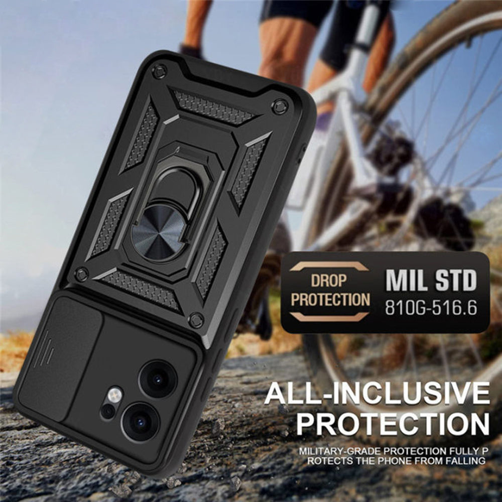 Kuori Oppo Reno13 FS 5G / Reno13 F 4G / Reno13 F, Techsuit, CamShield, Musta