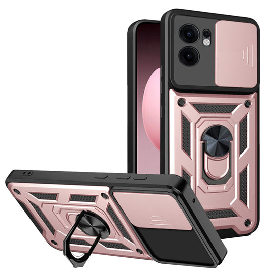 Kuori Oppo Reno13 FS 5G / Reno13 F 4G / Reno13 F, Techsuit, CamShield, Vaaleanpunainen