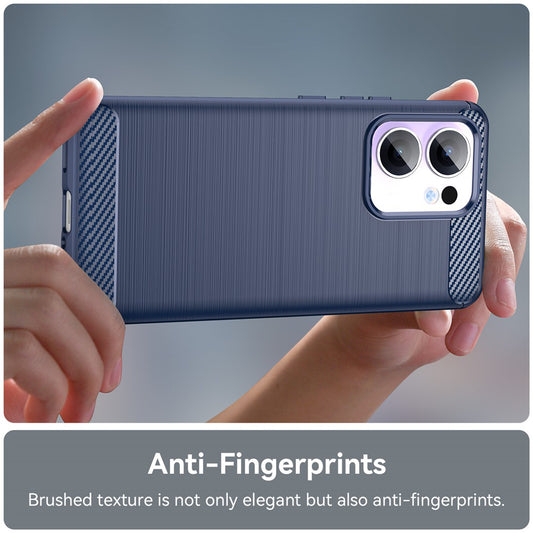 Kuori Oppo Reno13 FS 5G / Reno13 F 4G / Reno13 F, Techsuit, Hiili, Sininen