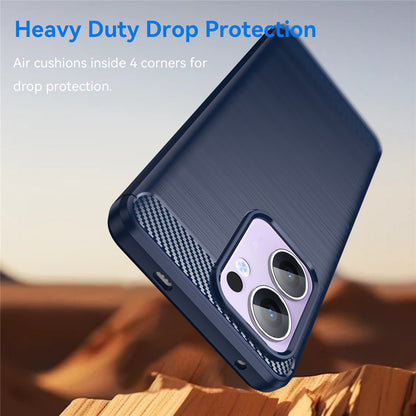 Kuori Oppo Reno13 FS 5G / Reno13 F 4G / Reno13 F, Techsuit, Hiili, Sininen