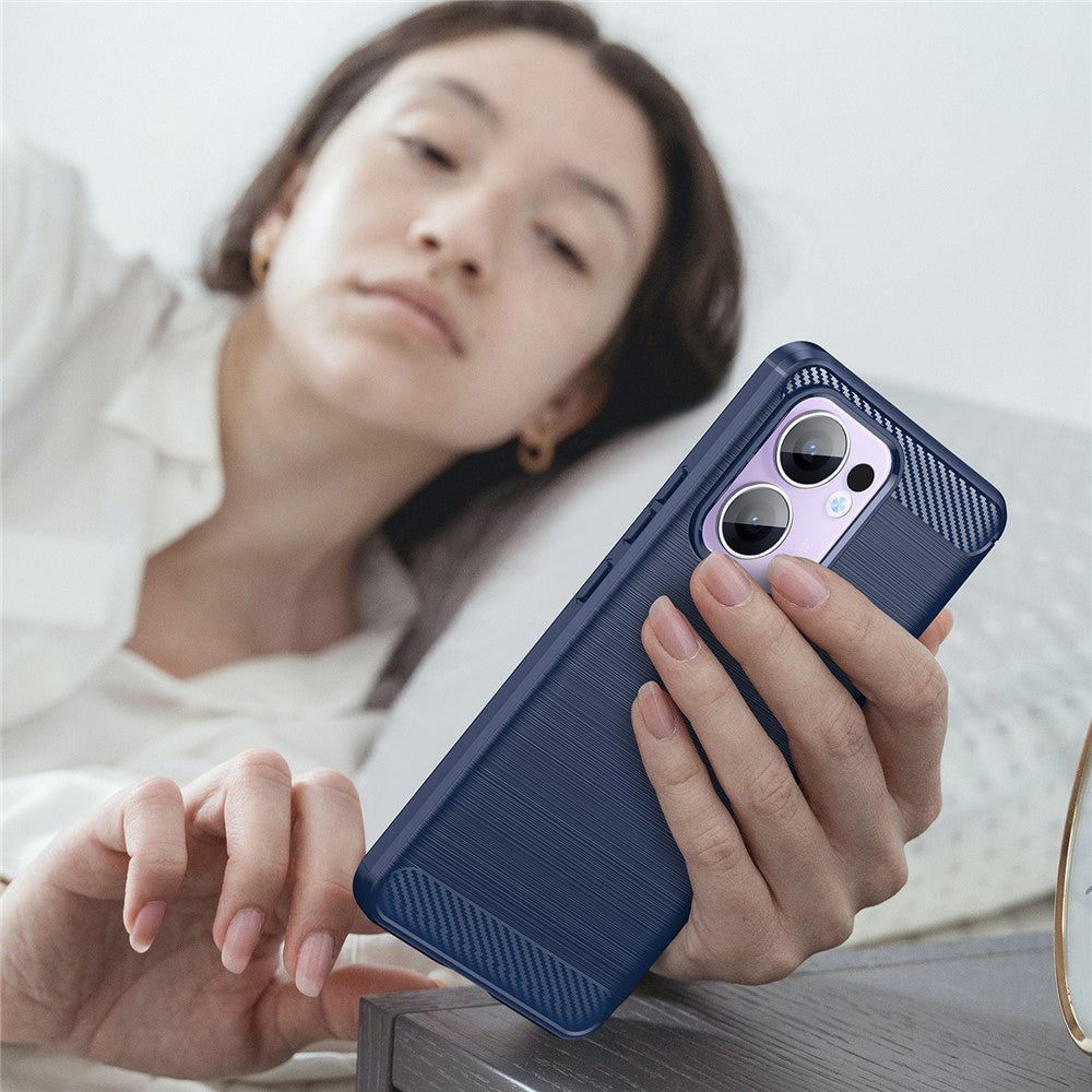 Kuori Oppo Reno13 FS 5G / Reno13 F 4G / Reno13 F, Techsuit, Hiili, Sininen