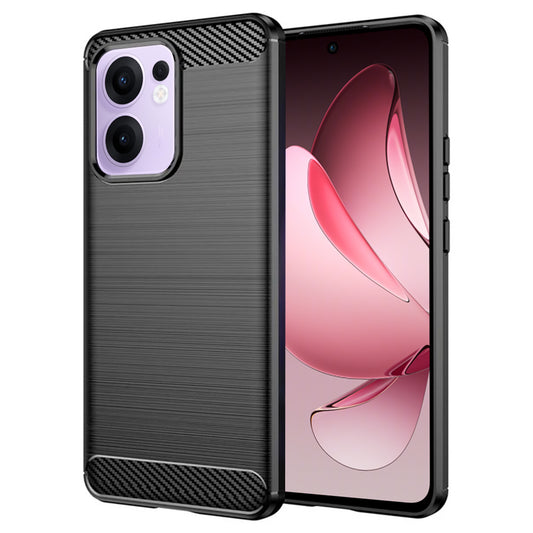 Kuori Oppo Reno13 FS 5G / Reno13 F 4G / Reno13 F, Techsuit, Hiili, Musta