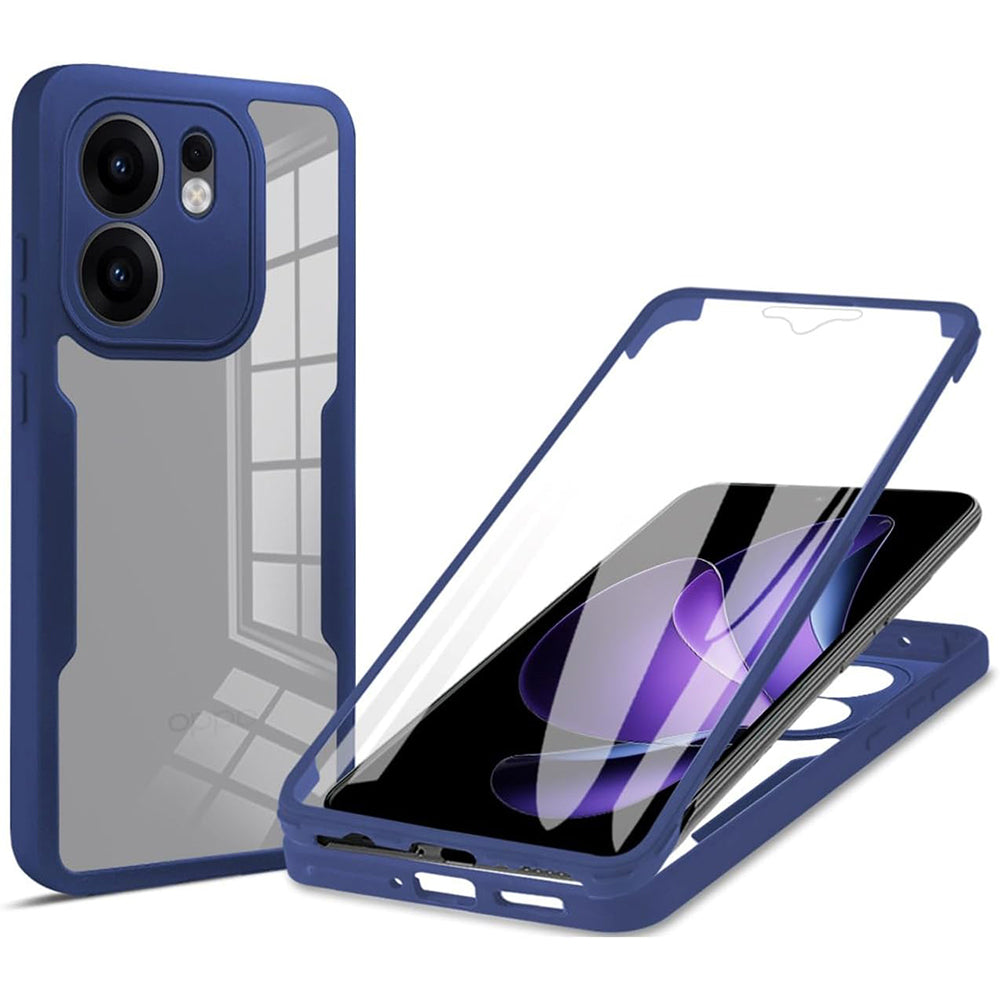 Case for Oppo Reno13 FS 5G / Reno13 F 4G / Reno13 F, Techsuit, ColorVerse 360, Blue