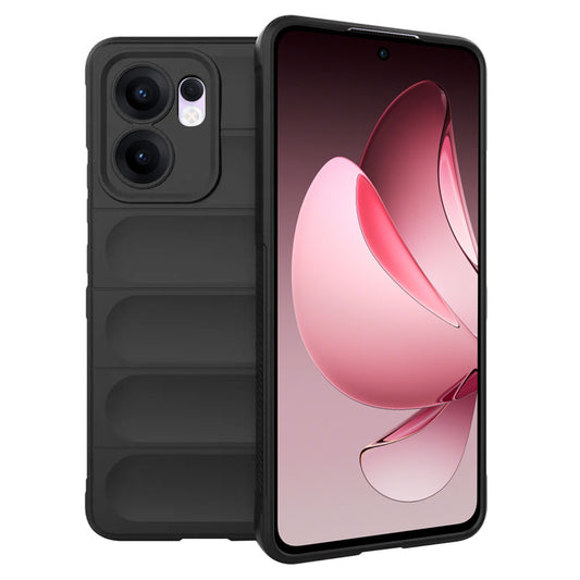 Kuori Oppo Reno13 FS 5G / Reno13 F 4G / Reno13 F, Techsuit, Magic Shield, Musta