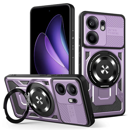Kuori Oppo Reno13 FS 5G / Reno13 F 4G / Reno13 F:lle, Techsuit, RuggedCam, Violetti
