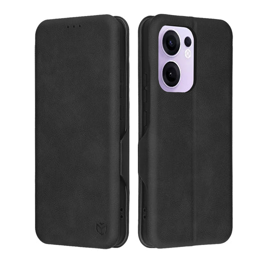 Kuori Oppo Reno13 FS 5G / Reno13 F 4G / Reno13 F, Techsuit, Safe Wallet Plus, Musta
