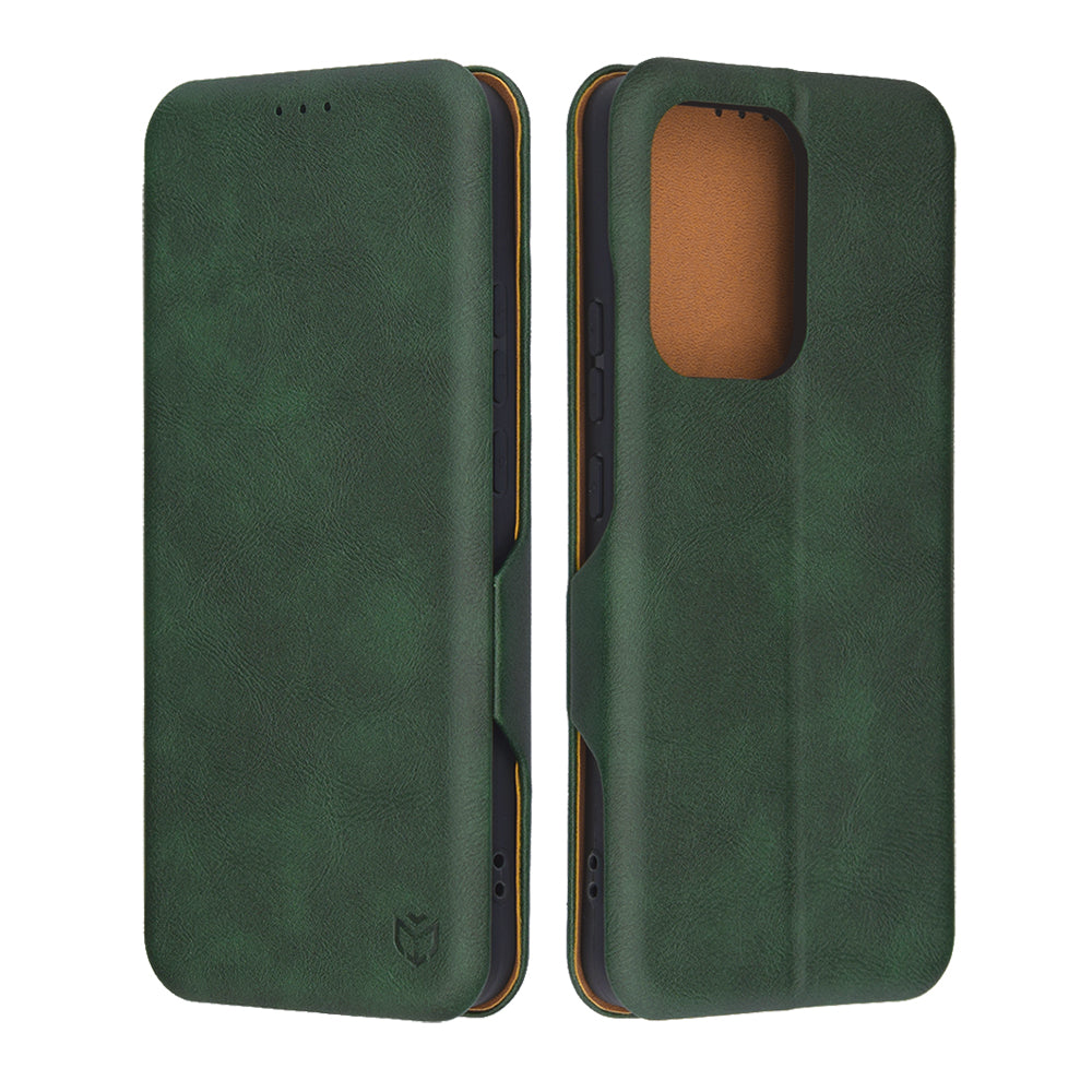 Kuori Oppo Reno13 FS 5G / Reno13 F 4G / Reno13 F, Techsuit, Safe Wallet Plus, Vihreä