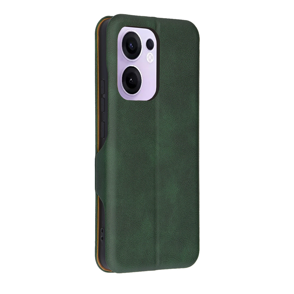 Kuori Oppo Reno13 FS 5G / Reno13 F 4G / Reno13 F, Techsuit, Safe Wallet Plus, Vihreä