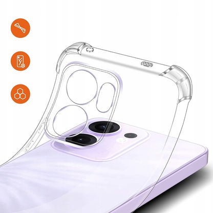 Kuori Oppo Reno13 FS 5G / Reno13 F 4G / Reno13 F, Techsuit, Iskunkestävä Kirkas, Läpinäkyvä