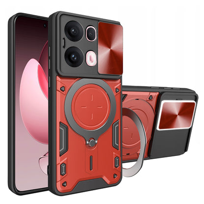 Kuori Oppo Reno13 Pro:lle, Techsuit, CamGuard Pro, Punainen