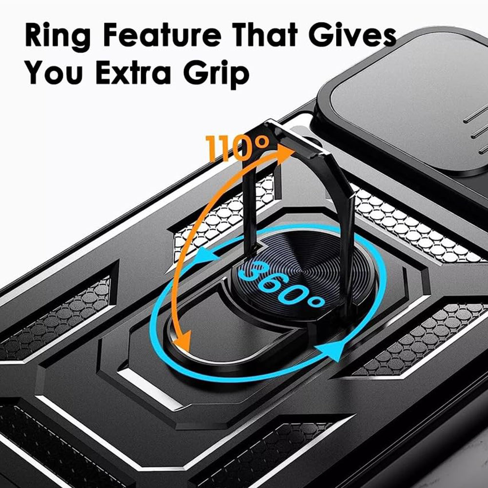Case for Oppo Reno13 Pro, Techsuit, CamShield, Black
