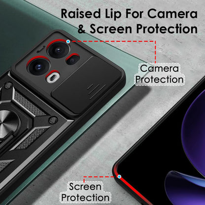 Case for Oppo Reno13 Pro, Techsuit, CamShield, Black