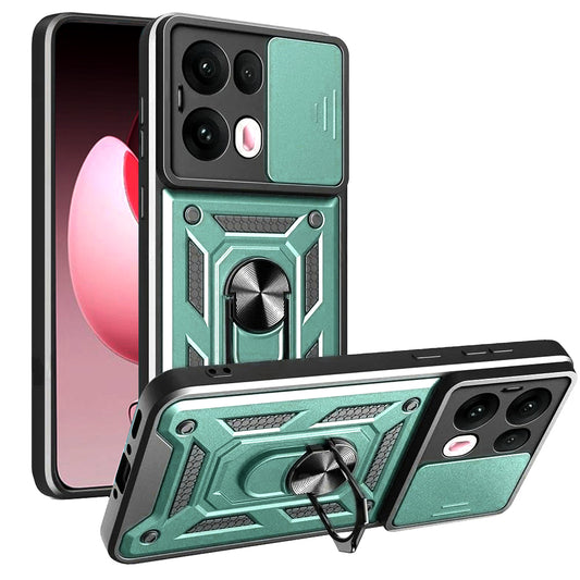 Kuori Oppo Reno13 Pro:lle, Techsuit, CamShield, Vihreä