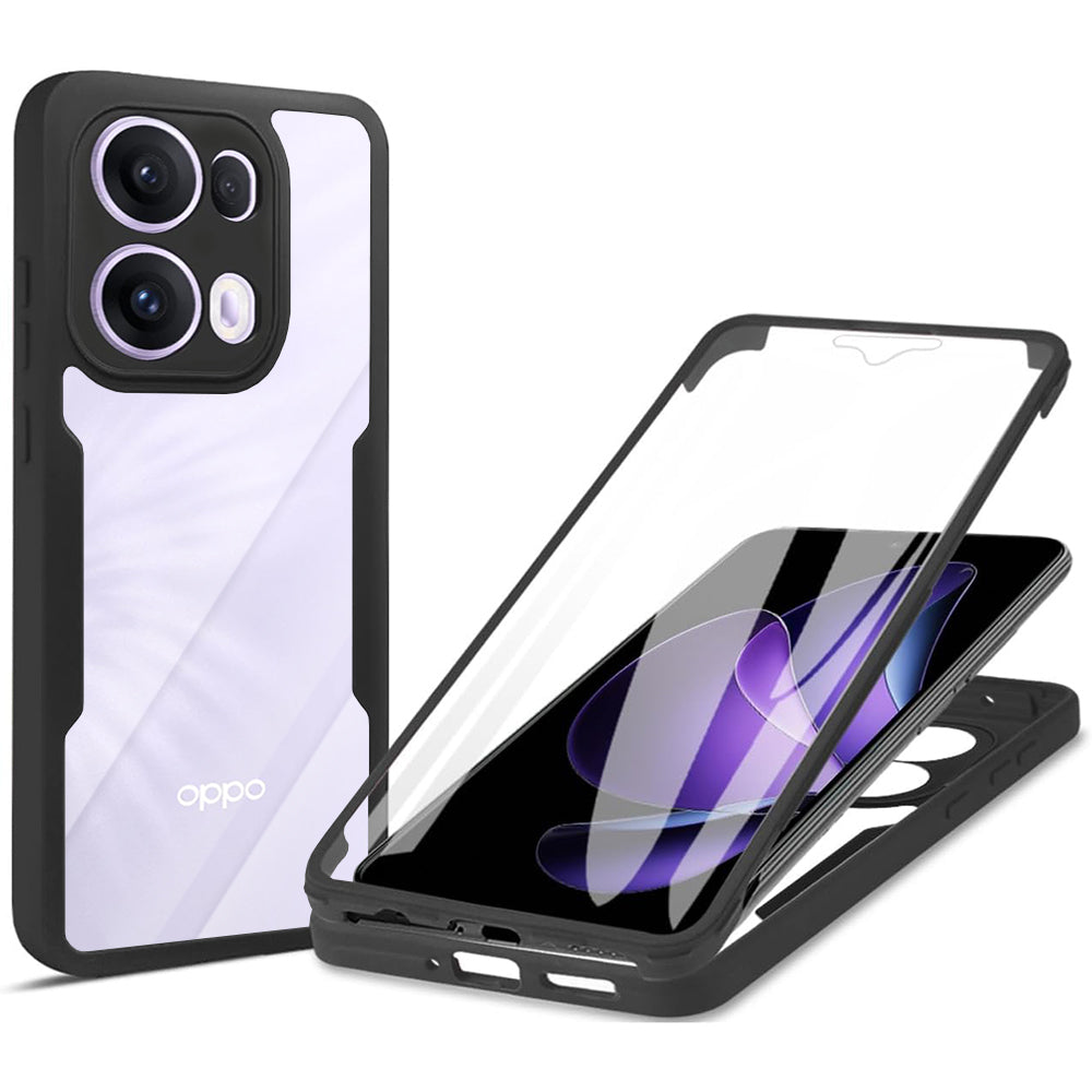 Case for Oppo Reno13 Pro, Techsuit, ColorVerse 360, Black