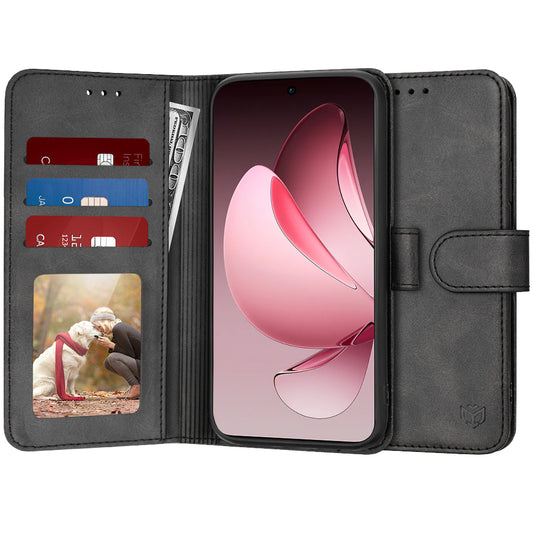 Kuori Oppo Reno13 Pro:lle, Techsuit, Diary Book, Musta
