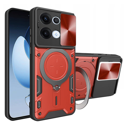 Kuori Oppo Reno13:lle, Techsuit, CamGuard Pro, Punainen