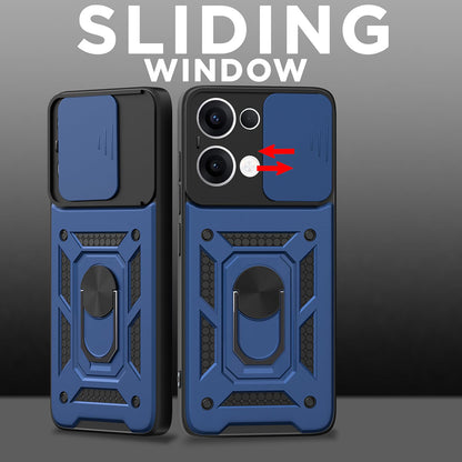 Kuori Oppo Reno13:lle, Techsuit, CamShield, vaaleanpunainen