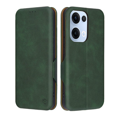Kuori Oppo Reno13:lle, Techsuit, Safe Wallet Plus, Vihreä