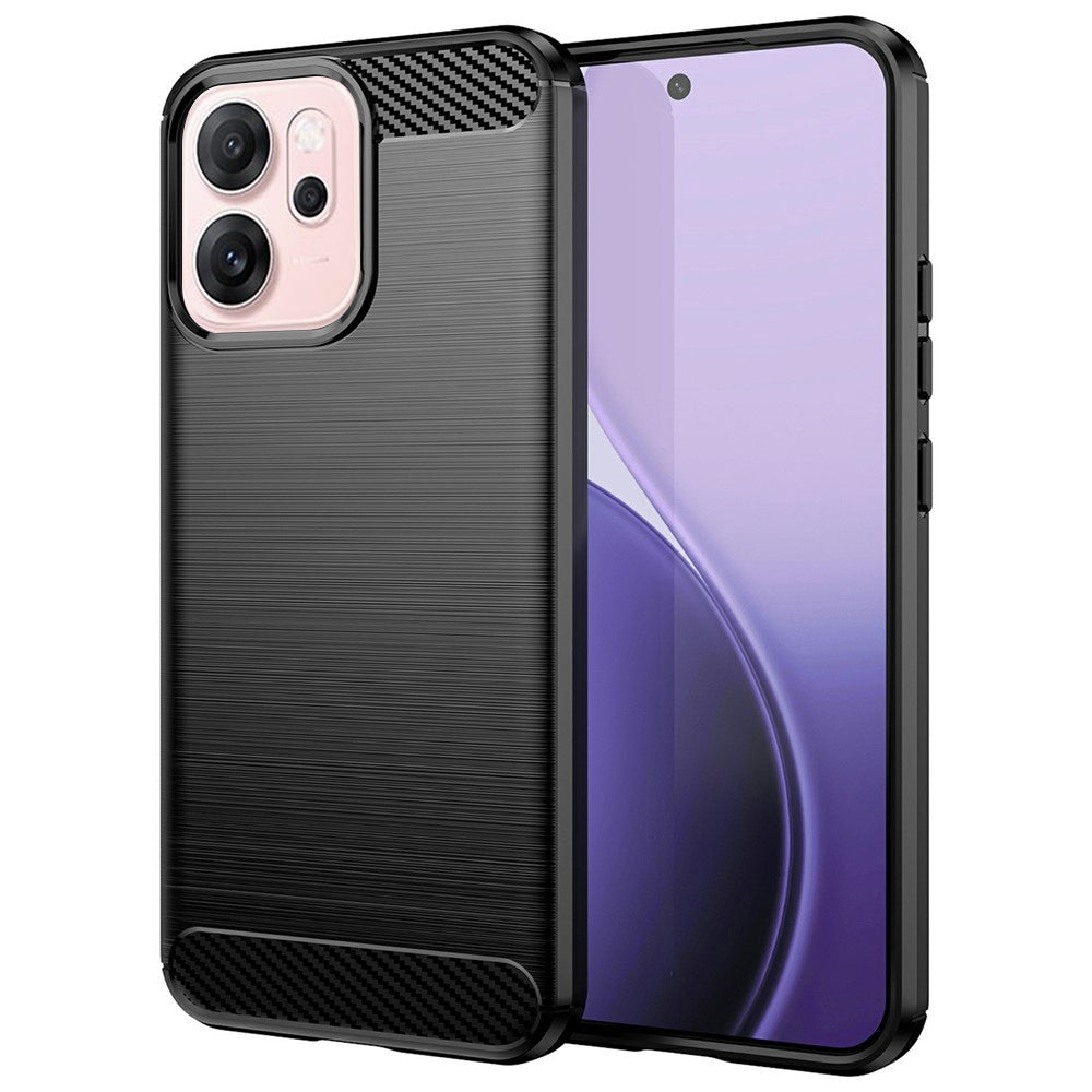 Kuori Oppo Reno14 F:lle, Techsuit, Hiili, Musta