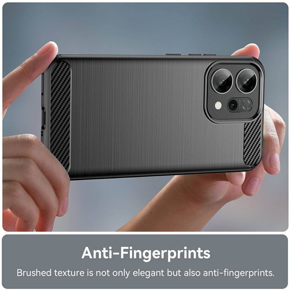 Kuori Oppo Reno14 F:lle, Techsuit, Hiili, Musta