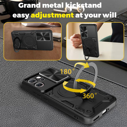 Kuori Oppo Reno14 FS 5G / Reno14 F:lle, Techsuit, CamGuard Pro, Violetti