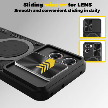 Kuori Oppo Reno14 FS 5G / Reno14 F:lle, Techsuit, CamGuard Pro, Musta