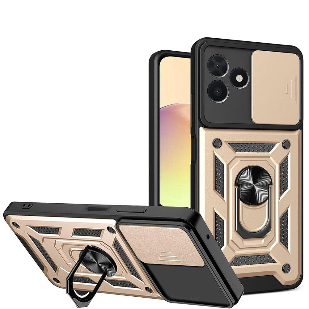 Kuori Oppo Reno14 FS 5G / Reno14 F:lle, Techsuit, CamShield, Kultainen