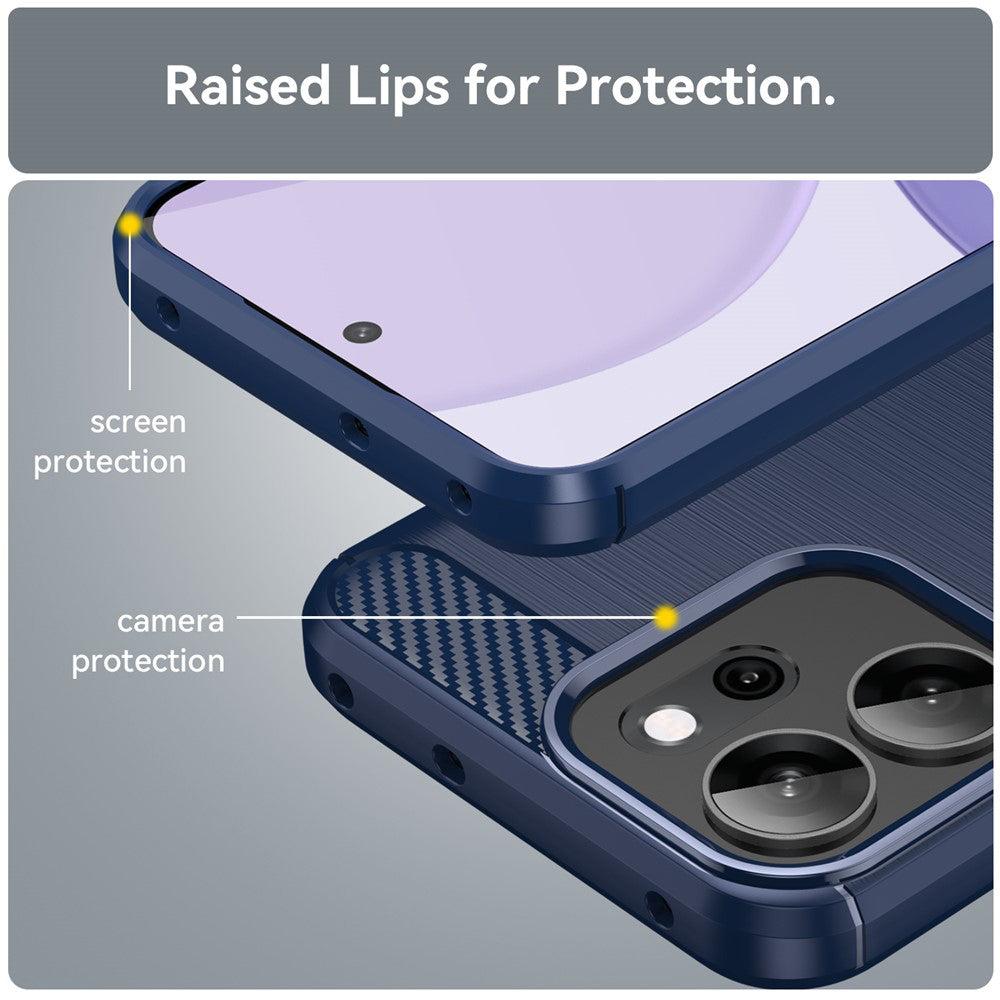 Kuori Oppo Reno14 FS 5G / Reno14 F:lle, Techsuit, Hiili, Sininen