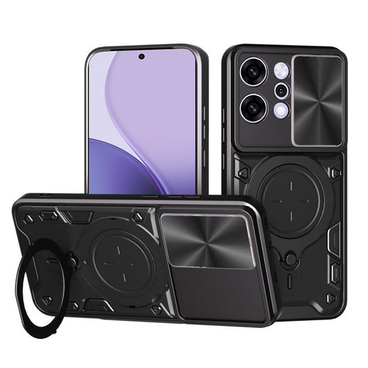 Kuori Oppo Reno14 Pro:lle, Techsuit, CamGuard Pro, Musta