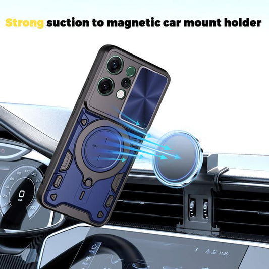 Kotelo Oppo Reno14:lle, Techsuit, CamGuard Pro, Musta