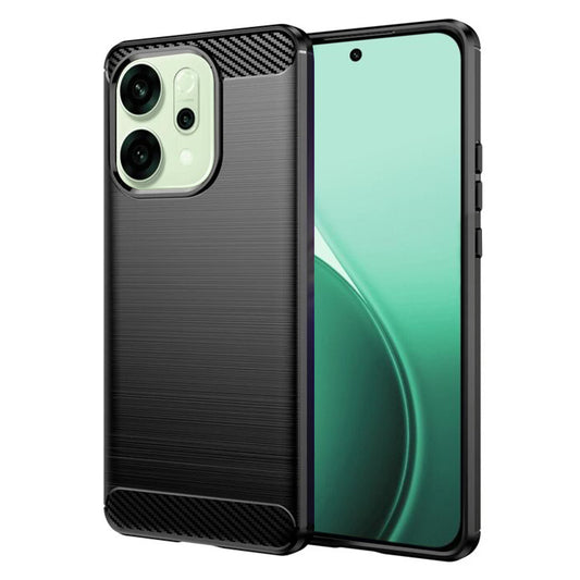 Kuori Oppo Reno14:lle, Techsuit, Hiili, Musta