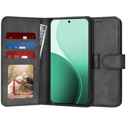 Suojakotelo Oppo Reno14:lle, Techsuit, Diary Book, Musta