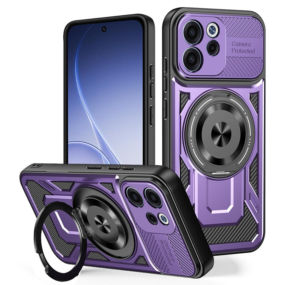 Kuori Oppo Reno15 FS / Reno15 F:lle, Techsuit, RuggedCam, Violetti