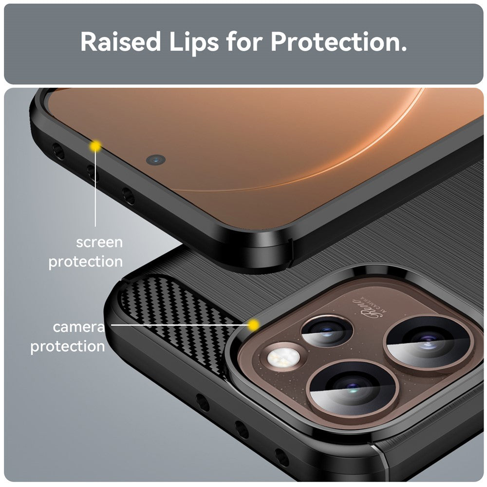 Kotelo Oppo Reno15 Pro Maxille, Techsuit, Hiili, Musta