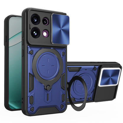 Kuori Oppo Reno16 F / Reno16 FS:lle, Techsuit, CamGuard Pro, Sininen