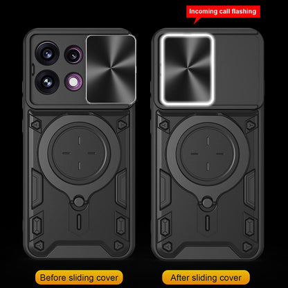Kuori Oppo Reno16 F / Reno16 FS:lle, Techsuit, CamGuard Pro, Violetti