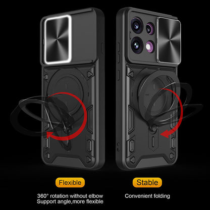 Kuori Oppo Reno16 F / Reno16 FS:lle, Techsuit, CamGuard Pro, Violetti
