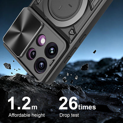 Kuori Oppo Reno16 F / Reno16 FS:lle, Techsuit, CamGuard Pro, Violetti