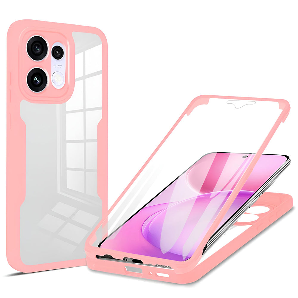 Kuori Oppo Reno16 F / Reno16 FS:lle, Techsuit, ColorVerse 360, Vaaleanpunainen