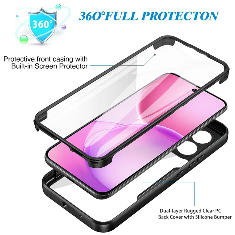 Kuori Oppo Reno16 F / Reno16 FS:lle, Techsuit, ColorVerse 360, Vaaleanpunainen