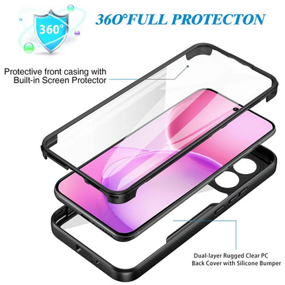 Kuori Oppo Reno16 F / Reno16 FS:lle, Techsuit, ColorVerse 360, Vaaleanpunainen